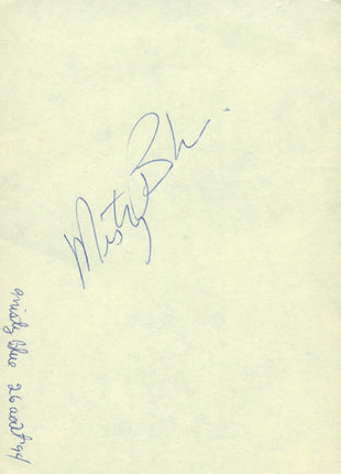 Misty Blue signed Cut