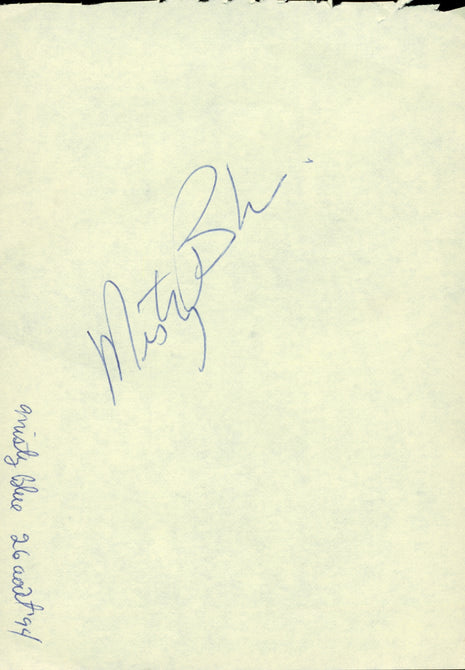 Misty Blue signed Cut