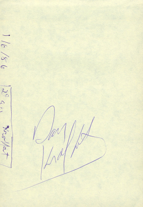 Dan Kroffat signed Cut