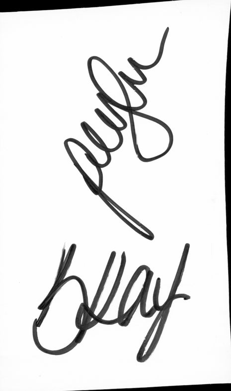 Billie Kay & Peyton Royce dual signed Cut