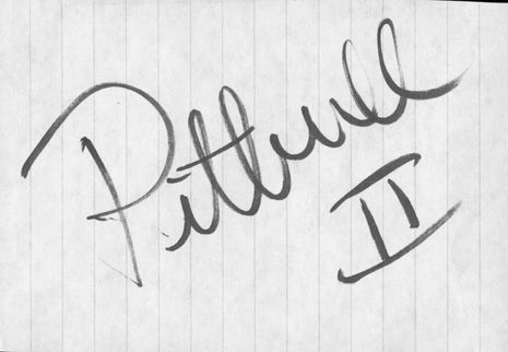 Pitbull #2 (Anthony Durante) signed Cut