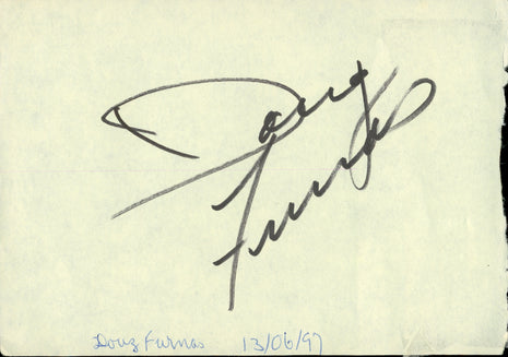 Doug Furnas signed Cut