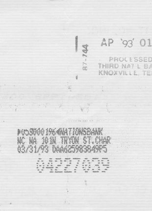 Stan Lane & Jim Cornette dual signed Bank Check