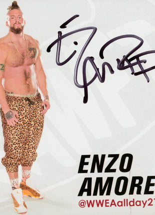 Enzo Amore signed WWE Program Cut