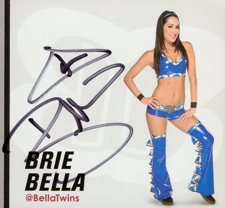 Brie Bella signed WWE Program Cut