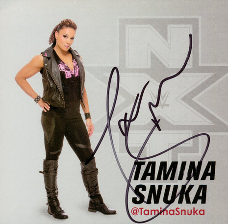 Tamina Snuka signed WWE Program Cut