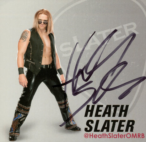 Heath Slater signed WWE Program Cut