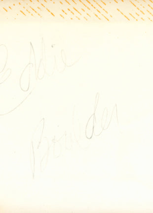 Eddie Boulder (Brutus Beefcake) signed 4x6 Photo
