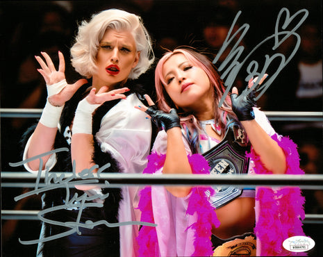 Toni Storm & Mina Shirakawa dual signed 8x10 Photo (w/ JSA)
