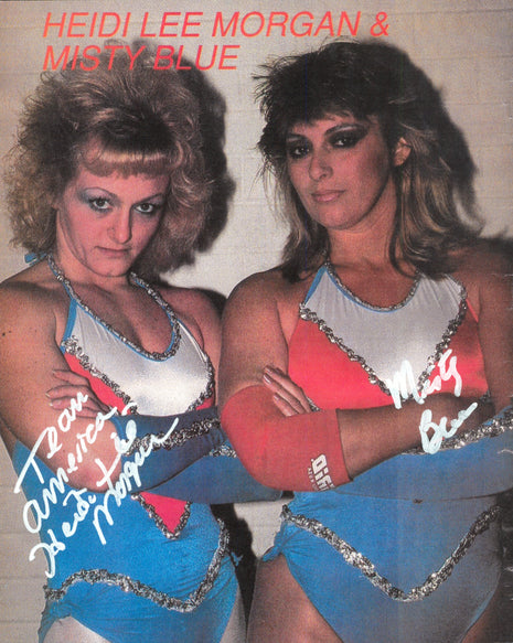 Heidi Lee Morgan & Misty Blue dual signed 8x10 Photo