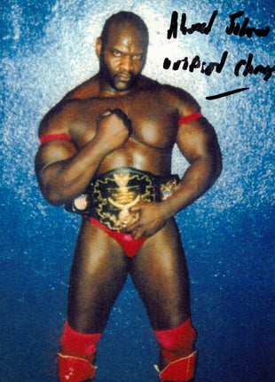 Ahmed Johnson signed 8x10 Photo