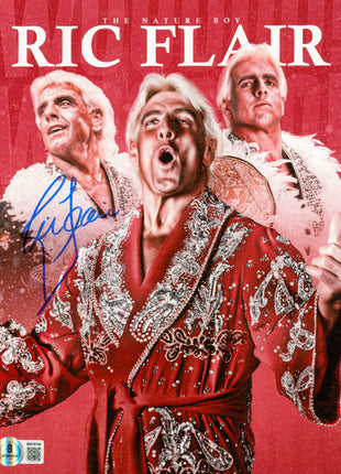 Ric Flair signed 8x10 Photo (w/ Beckett)