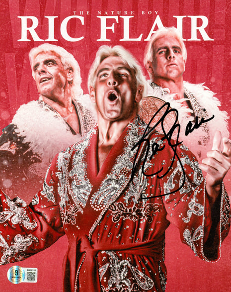 Ric Flair signed 8x10 Photo (w/ Beckett)