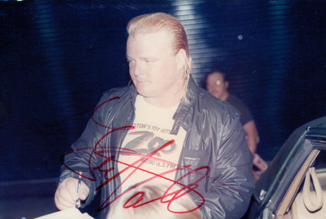 Greg Valentine signed 3.5x5 Photo (w/ JSA)