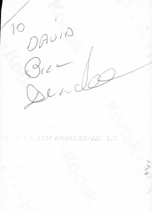 Bill Dundee signed 3.5x5.5 Photo