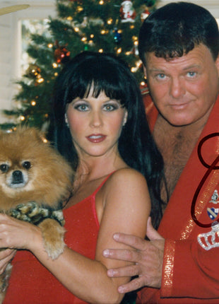 Jerry Lawler & The Kat dual signed 4x6 Photo