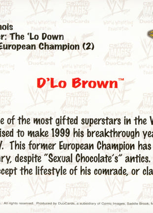 D-Lo Brown signed 4x6 Photo