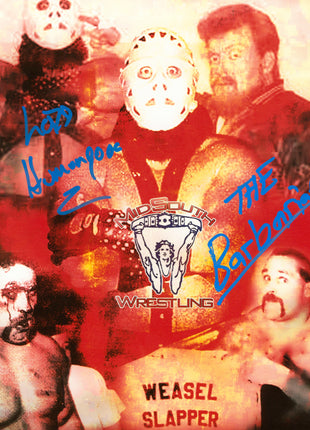 The Lord Humongous & The Barbarian dual signed 8x10 Photo