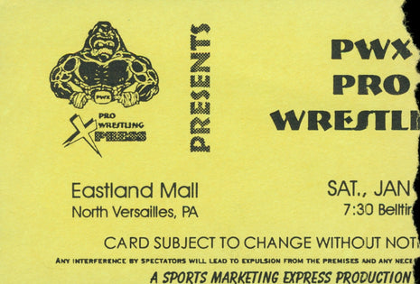 Steve Richards signed Ripped Wrestling Ticket Stub