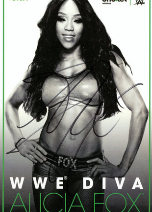 Alicia Fox signed 5.5x8.5 Promotional Photo