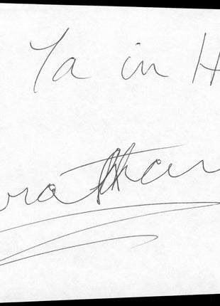 Leviathan (Batista) signed Paper Cut with 4x6 Photo