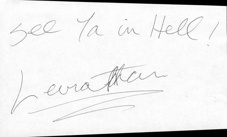 Leviathan (Batista) signed Paper Cut with 4x6 Photo