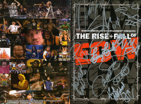 Multi-signed ECW DVD Insert (No Discs)
