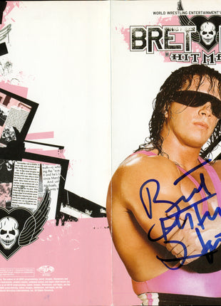 Bret Hart signed DVD Insert (No Discs)