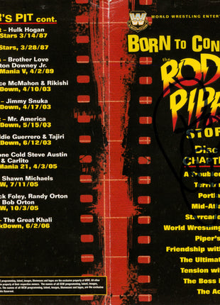 Rowdy Roddy Piper signed DVD Insert (No Discs)