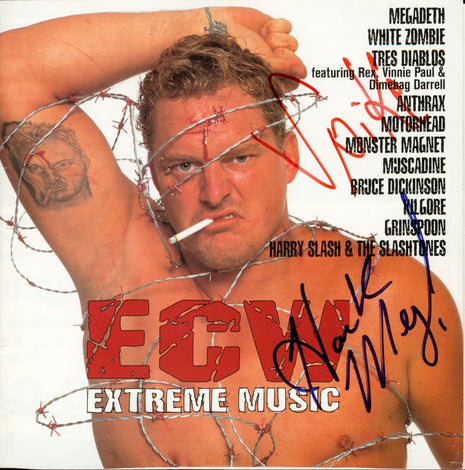 Multi-signed ECW Extreme Music CD Insert (No Disc)