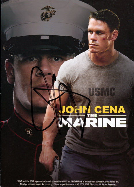John Cena signed 5.5x8 Promotional Card