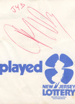 Junkyard Dog, Hillbilly Jim, Tito Santana & Billy Jack Haynes multi-signed Meadowlands Ticket Envelope (w/ JSA)