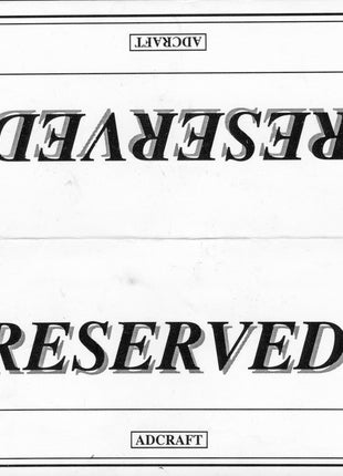 ECW multi-signed Reserved Table Stand #1