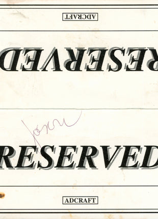 ECW multi-signed Reserved Table Stand #2