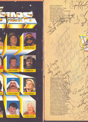 WWF WrestleMania 2 Signed Program (15+ RARE signatures)