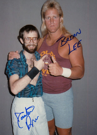 Brian Lee & Downtown Bruno dual signed 8x10 Photo