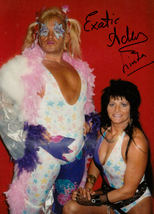 Exotic Adrian Street & Linda dual signed 8x10 Photo