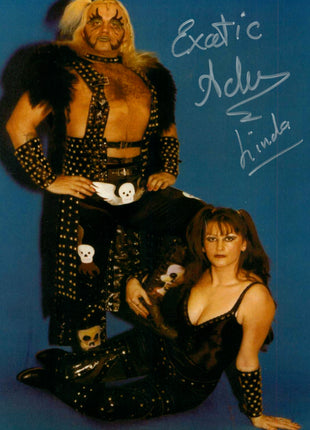 Exotic Adrian Street & Linda dual signed 8x10 Photo