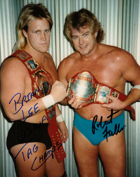Brian Lee & Robert Fuller dual signed 8x10 Photo