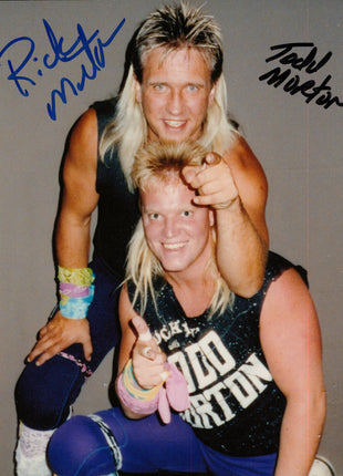 Ricky Morton & Todd Morton dual signed 8x10 Photo