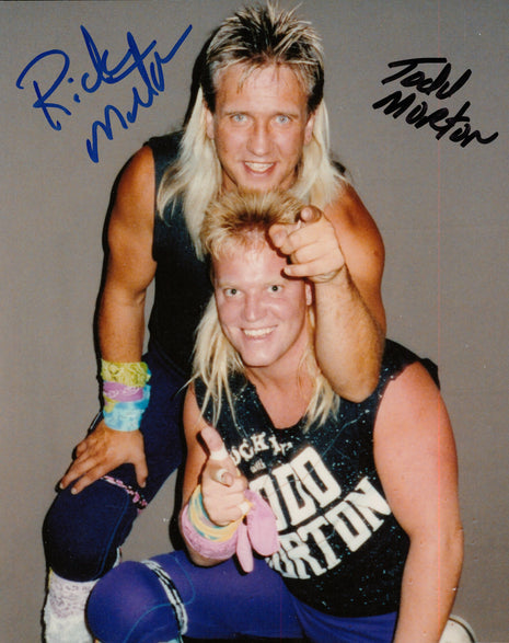 Ricky Morton & Todd Morton dual signed 8x10 Photo
