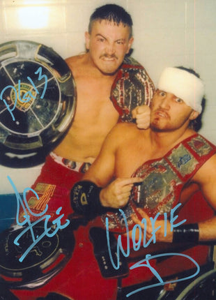 Jamie Dundee & Wolfie D dual signed 8x10 Photo