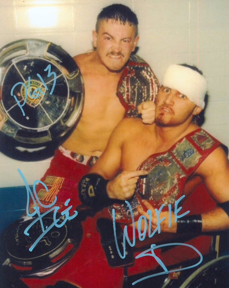 Jamie Dundee & Wolfie D dual signed 8x10 Photo