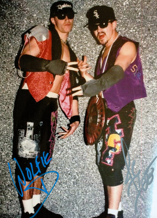 Jamie Dundee & Wolfie D dual signed 8x10 Photo