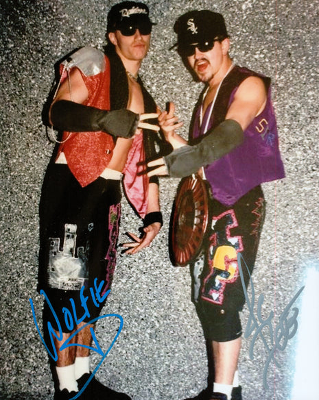 Jamie Dundee & Wolfie D dual signed 8x10 Photo