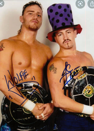 Jamie Dundee & Wolfie D dual signed 8x10 Photo