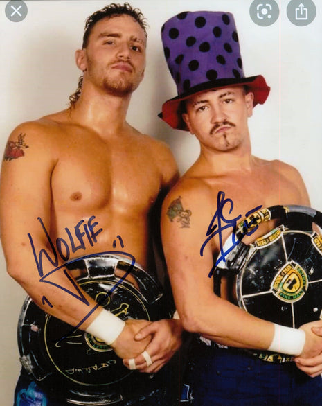 Jamie Dundee & Wolfie D dual signed 8x10 Photo