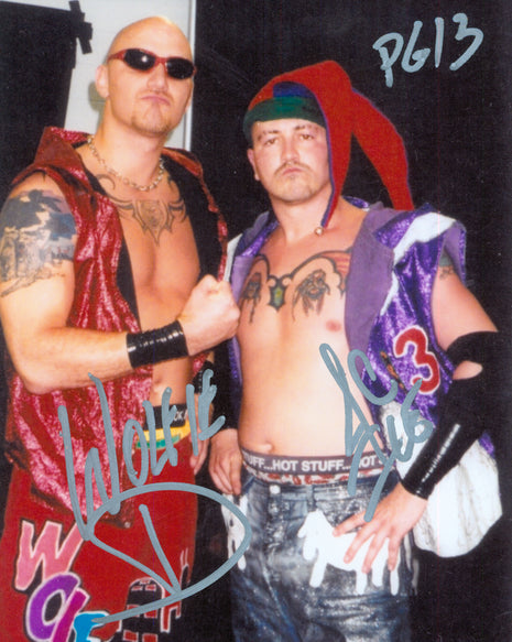PG13 - Jamie Dundee & Wolfie D dual signed 8x10 Photo