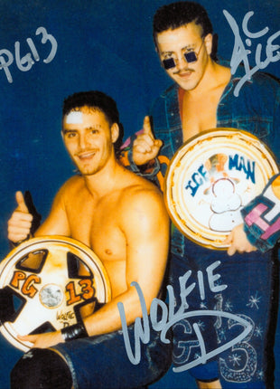 Jamie Dundee & Wolfie D dual signed 8x10 Photo