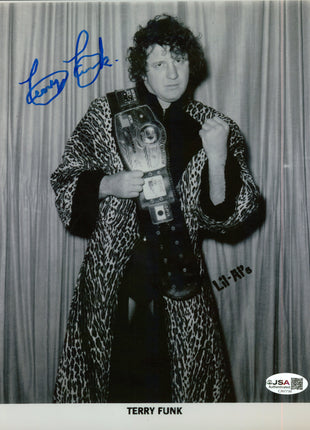 Terry Funk signed 8x10 Photo (w/ JSA)